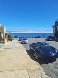 Sun came out before we left for the Monterey Car Week events.