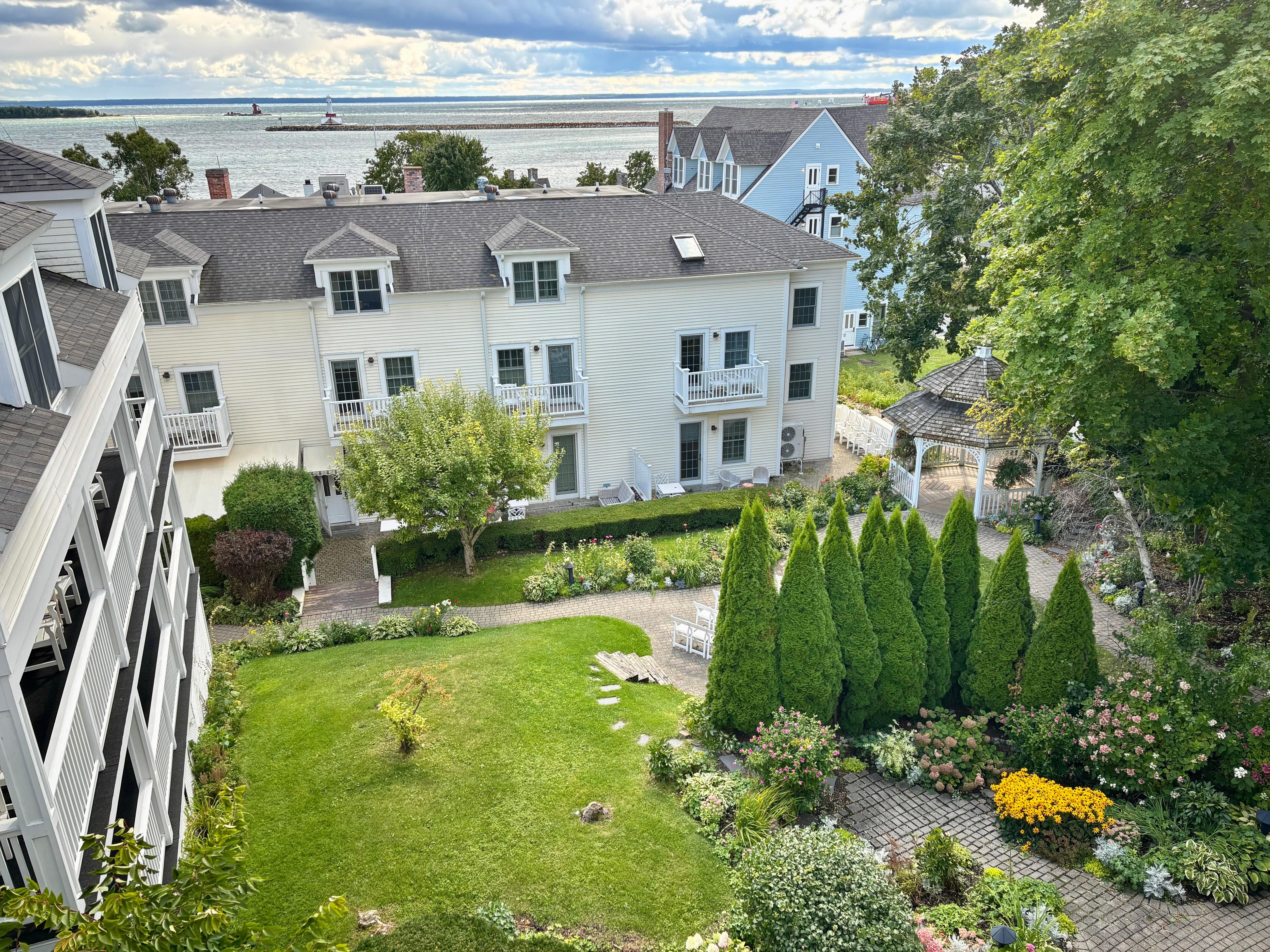  View from our room into the garden