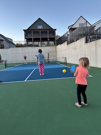 Two pickleball courts available to guests