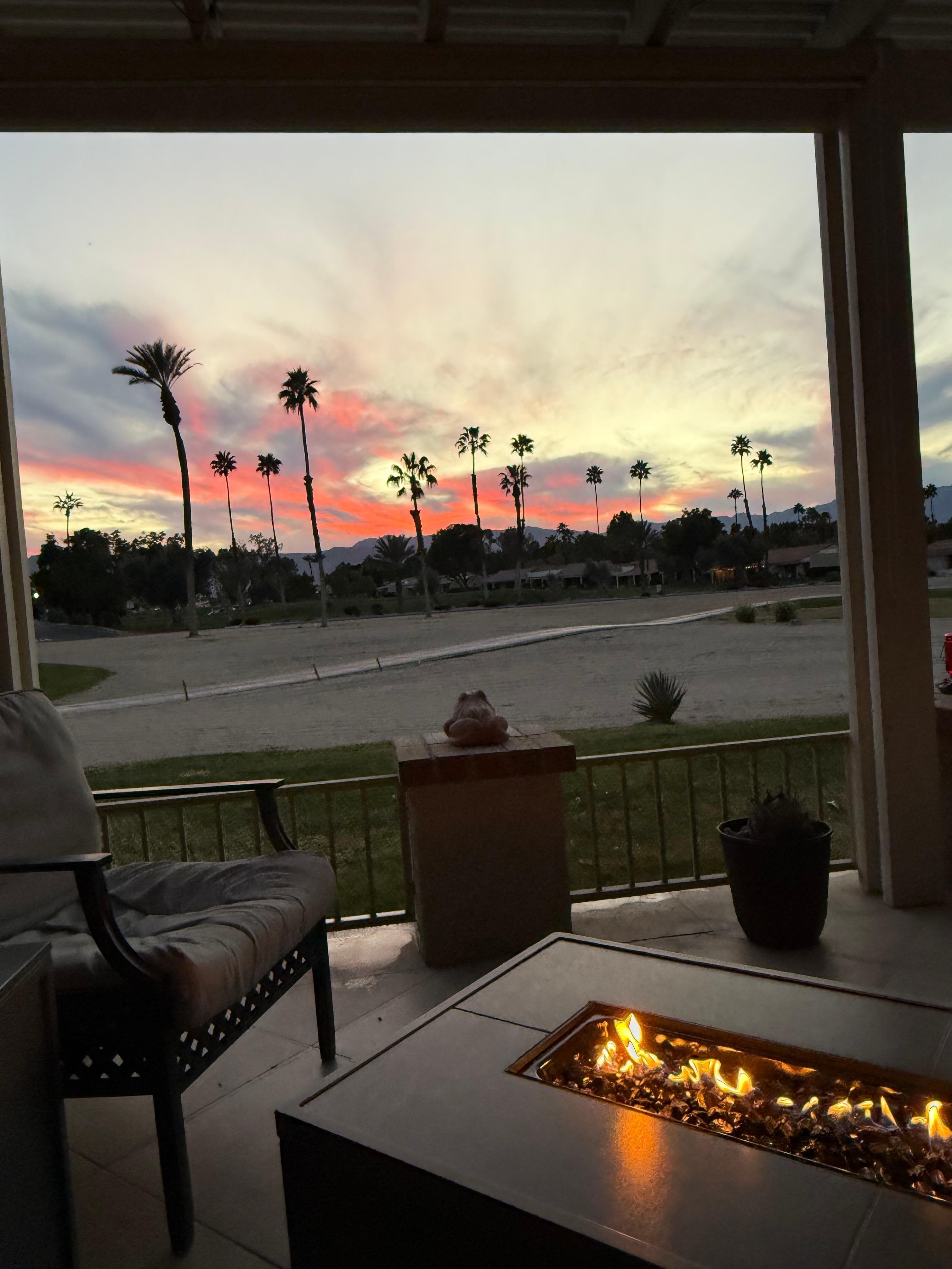 Sunset from the patio
