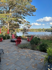 Beautiful landscaping and view.