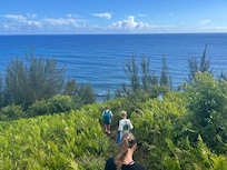 Heading down Turtle Cave Trail.