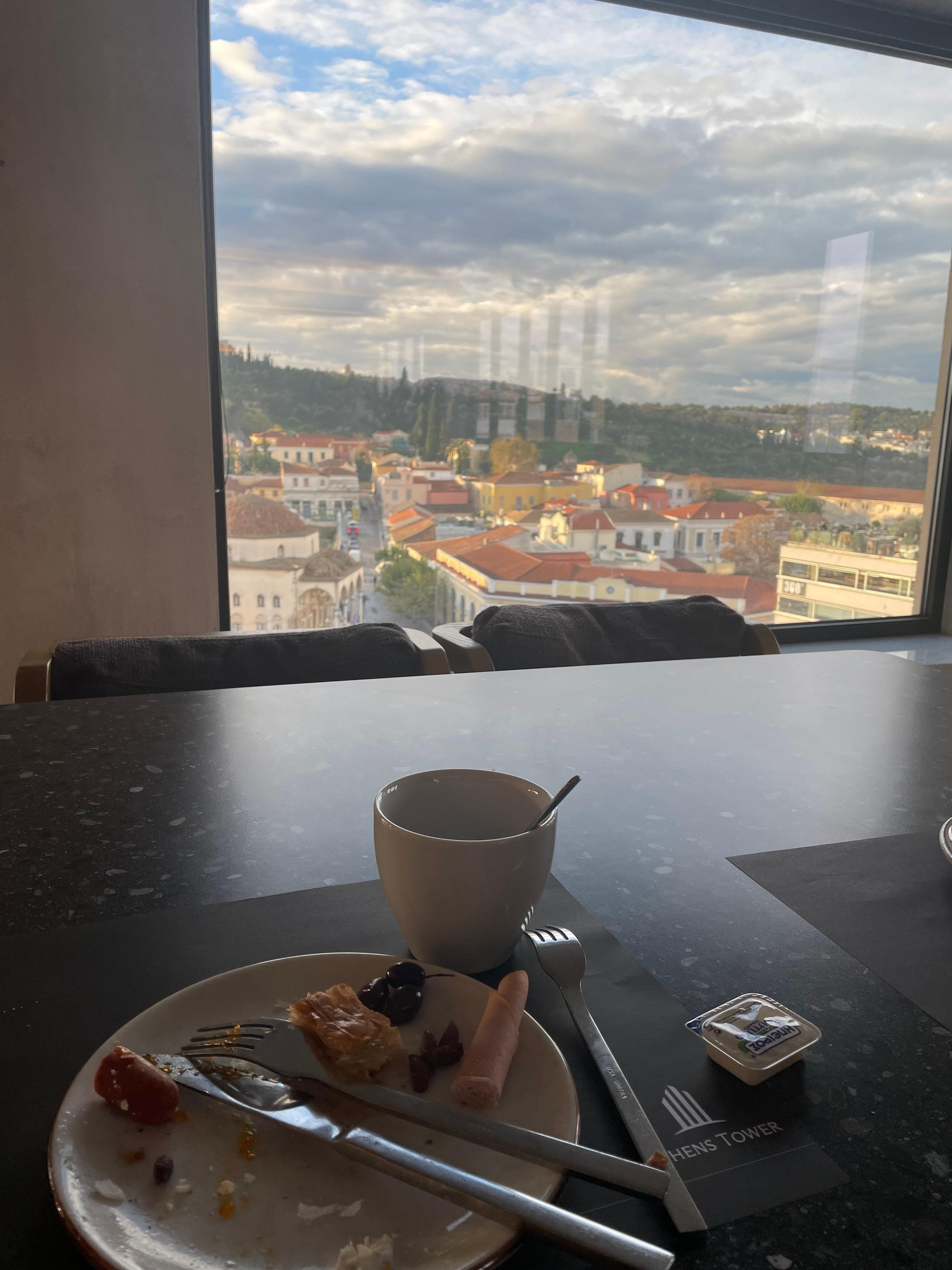 View from breakfast on 6th floor. 