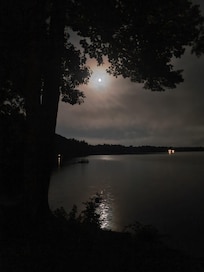Moon over China Lake.