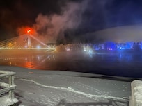 Nighttime view from windows