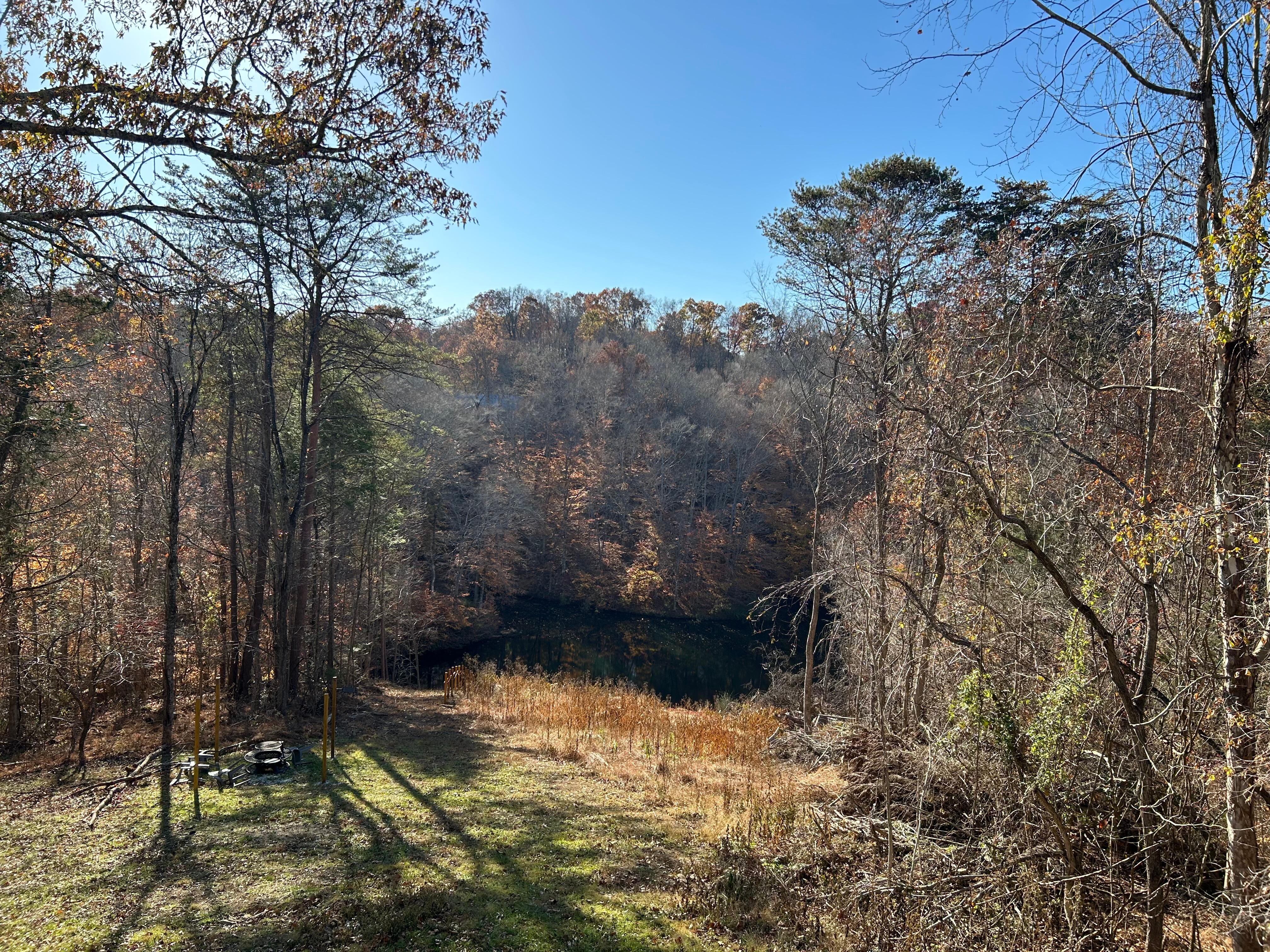 The view of the lake, granted its Nov. 