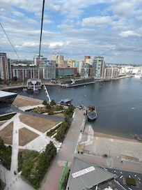 Went across the docks and the Thames, to the O2 arena, vie cable car.