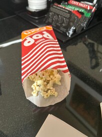 Popcorn in the lobby