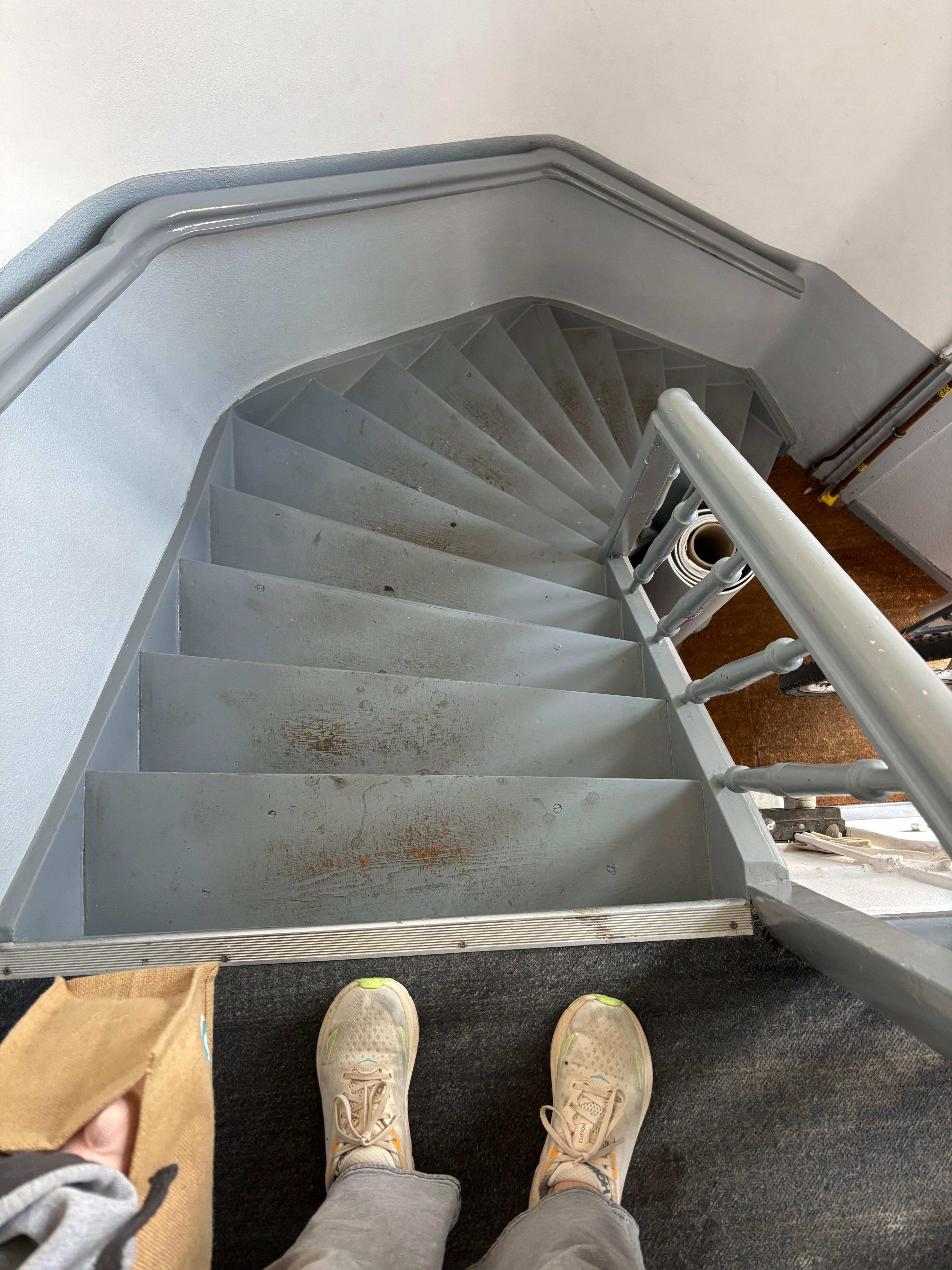 Steep stairway
