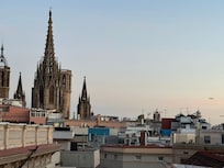 View from the roof top bar