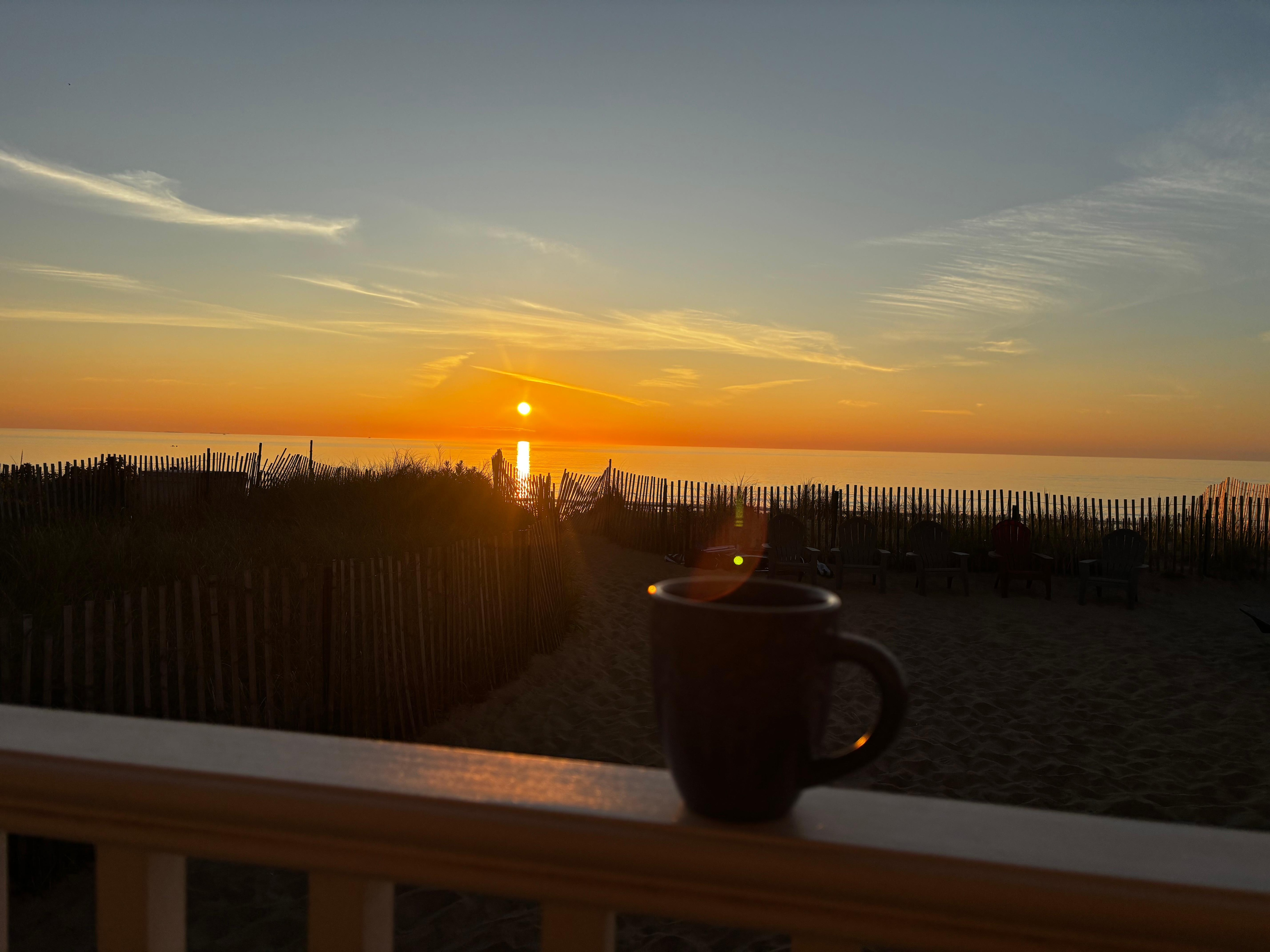 Sunrise from the front porch