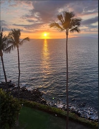 Rooftop deck at sunset