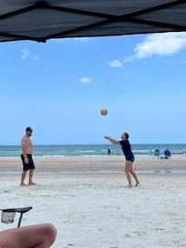 Beach is quite and clean.