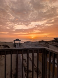 Sunrise from the top deck ☀️