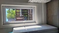 The window you climbed through to get on the balcony