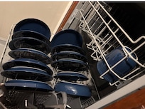 Dirty stinky dishes smelling up condo