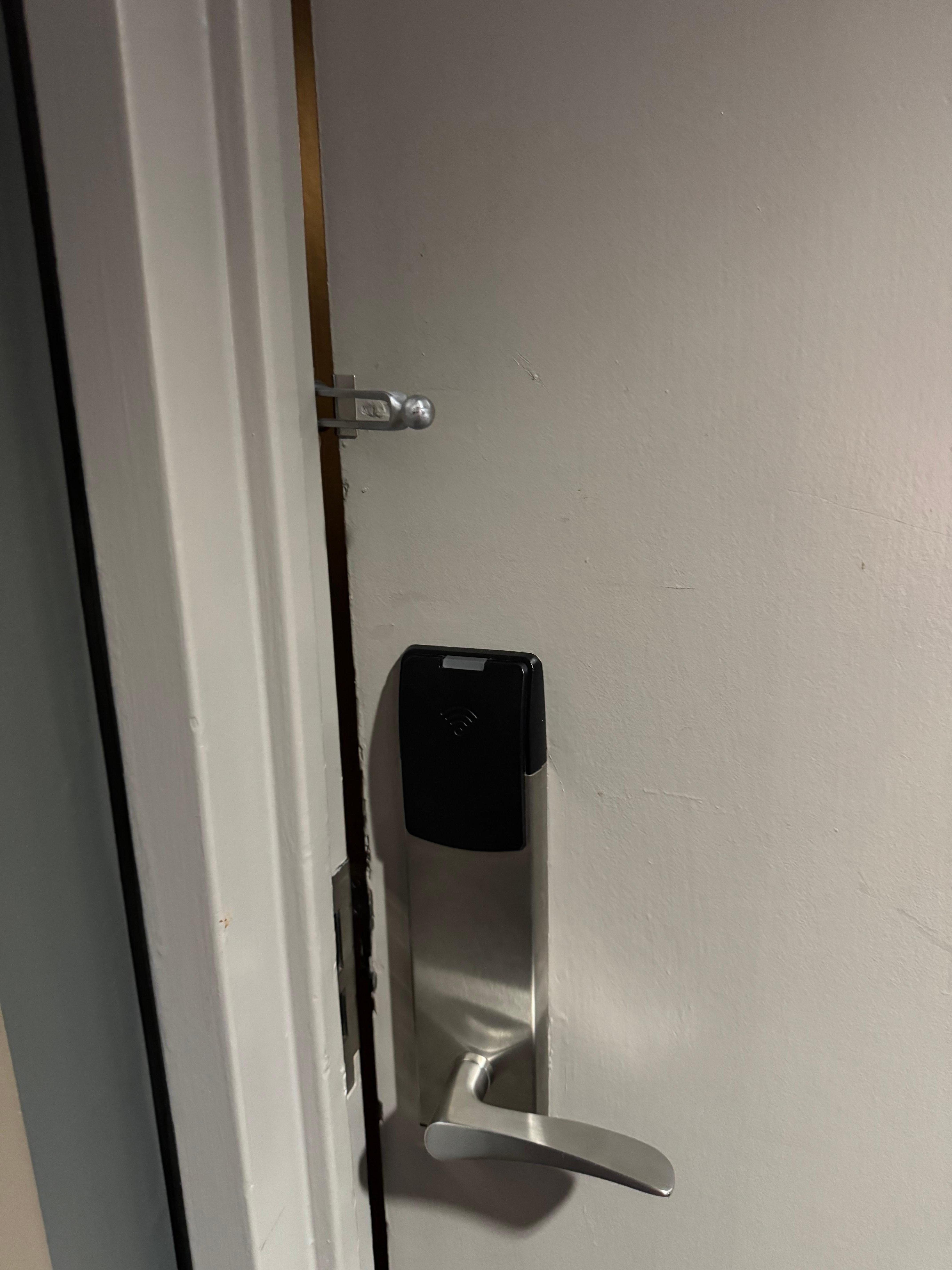 This is how we found our door after being gone 10+ hours. 