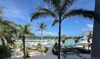 The pool is nice.