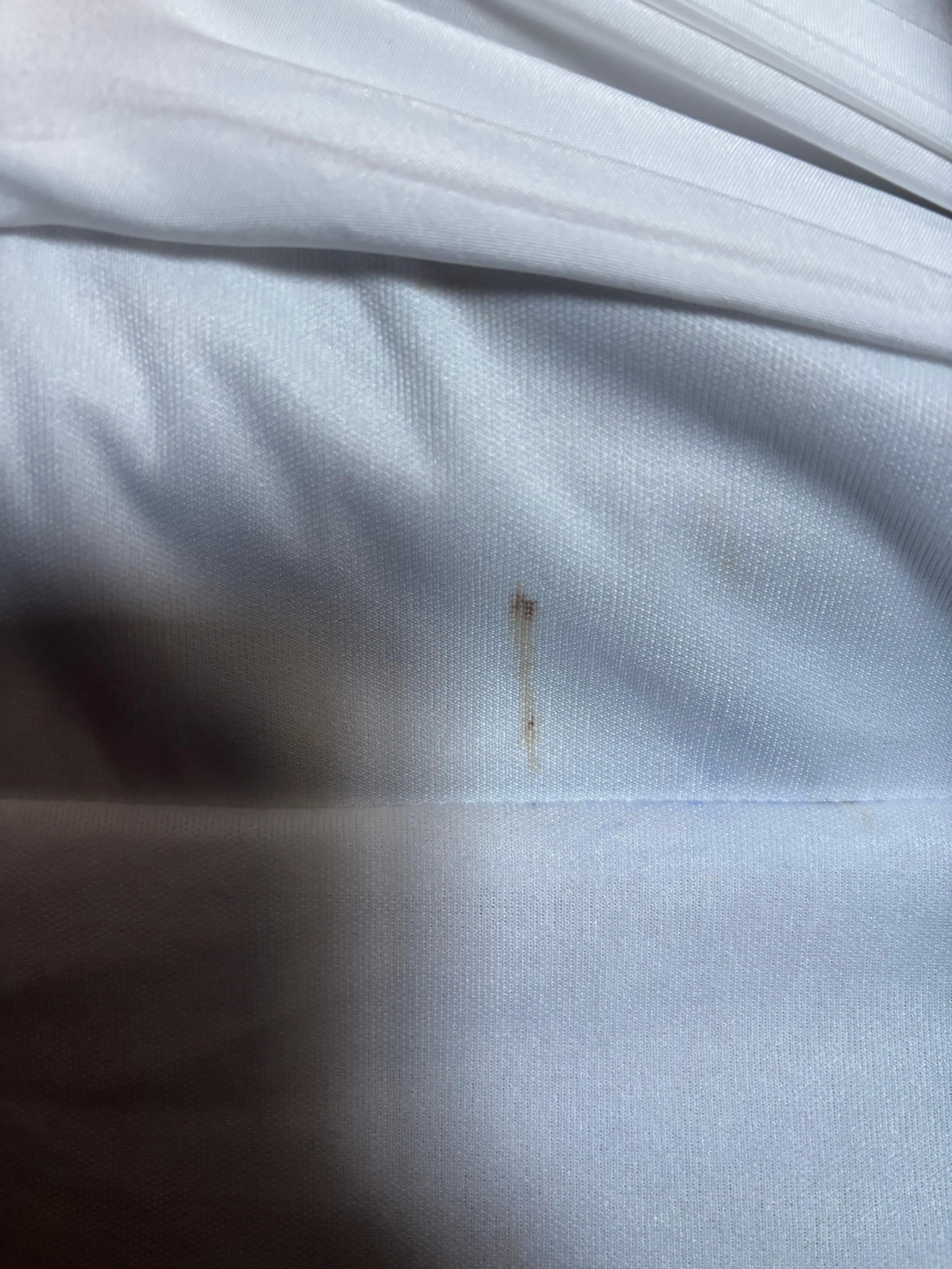 Blood on mattress pad