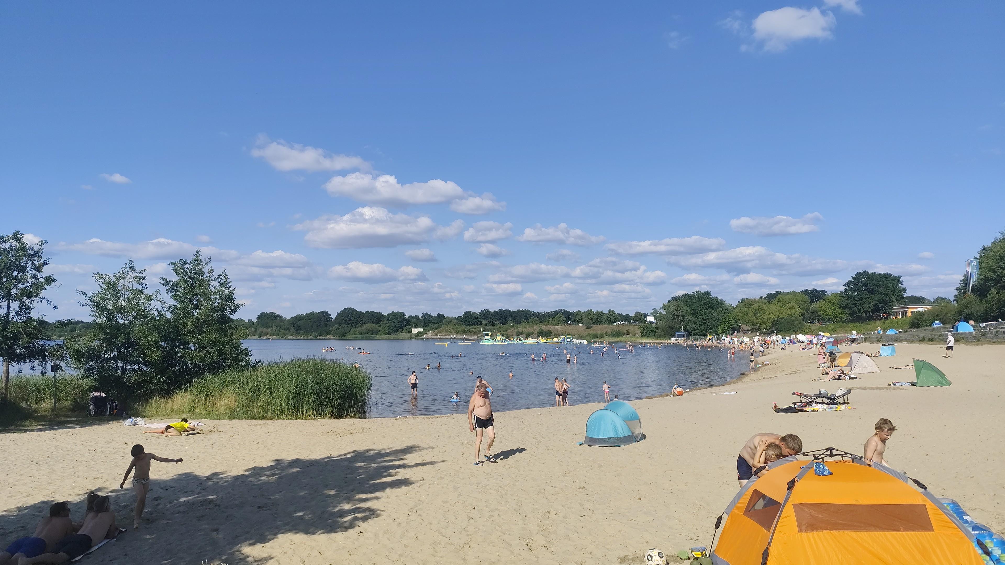 Der tolle Seestrand am Senftenberger See.