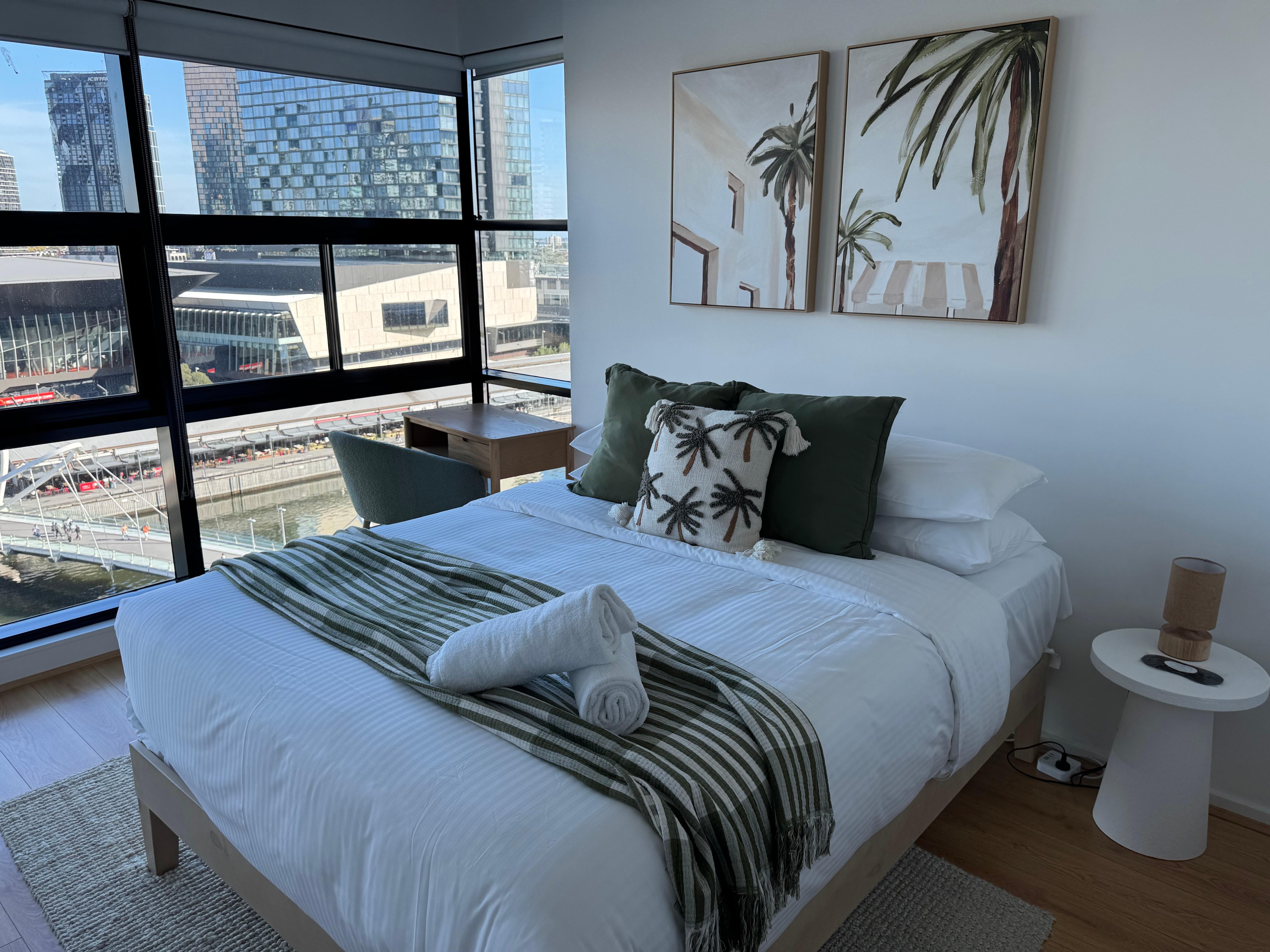 2nd bedroom (3 in total) had an awesome view.