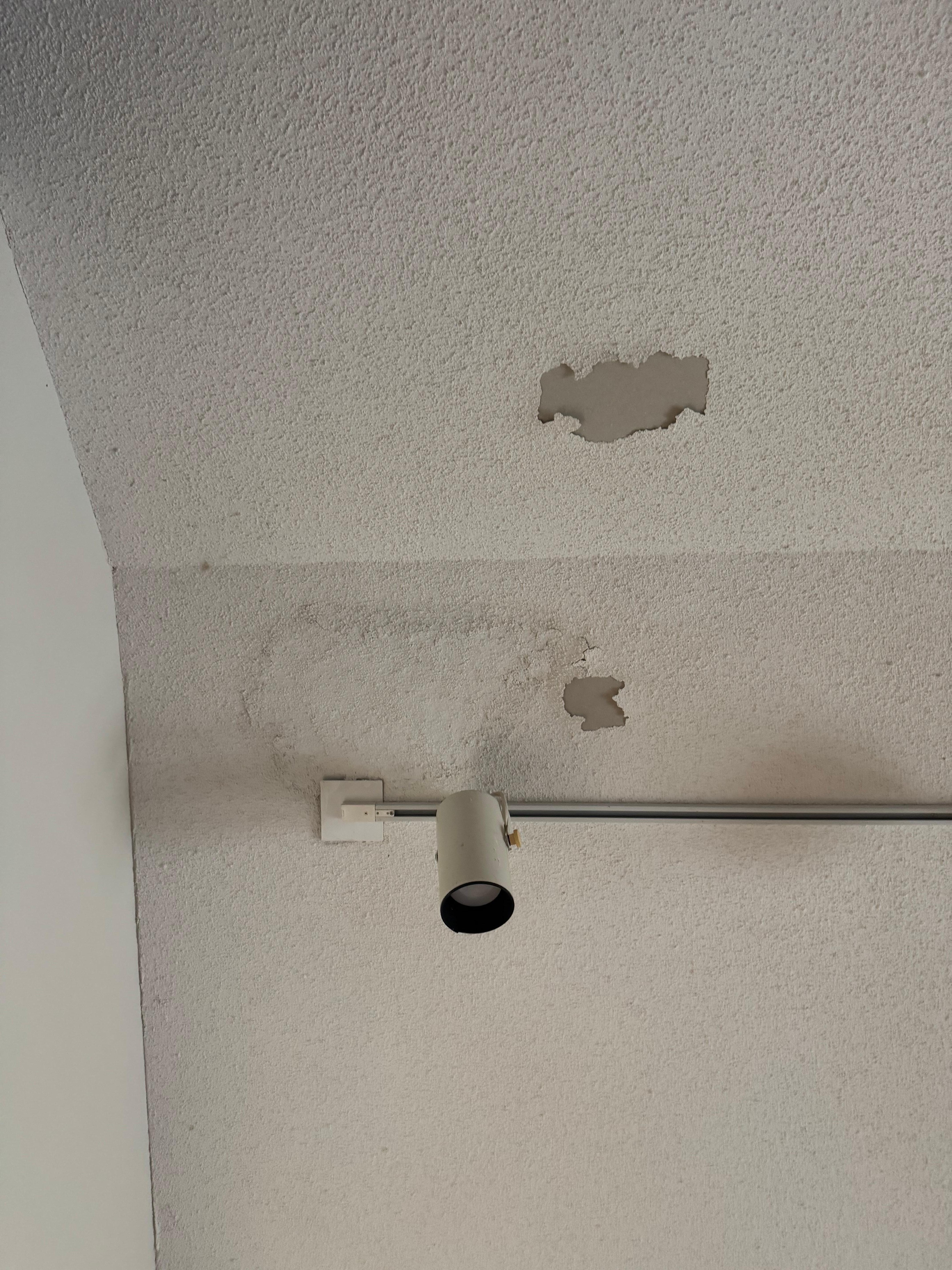 More water damage and ceiling damage