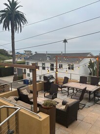Elevated deck.