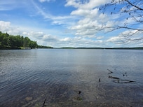 The lake from the property looking towards the main body of water