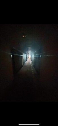 This was the corridor at night!! But lights on in the day!!