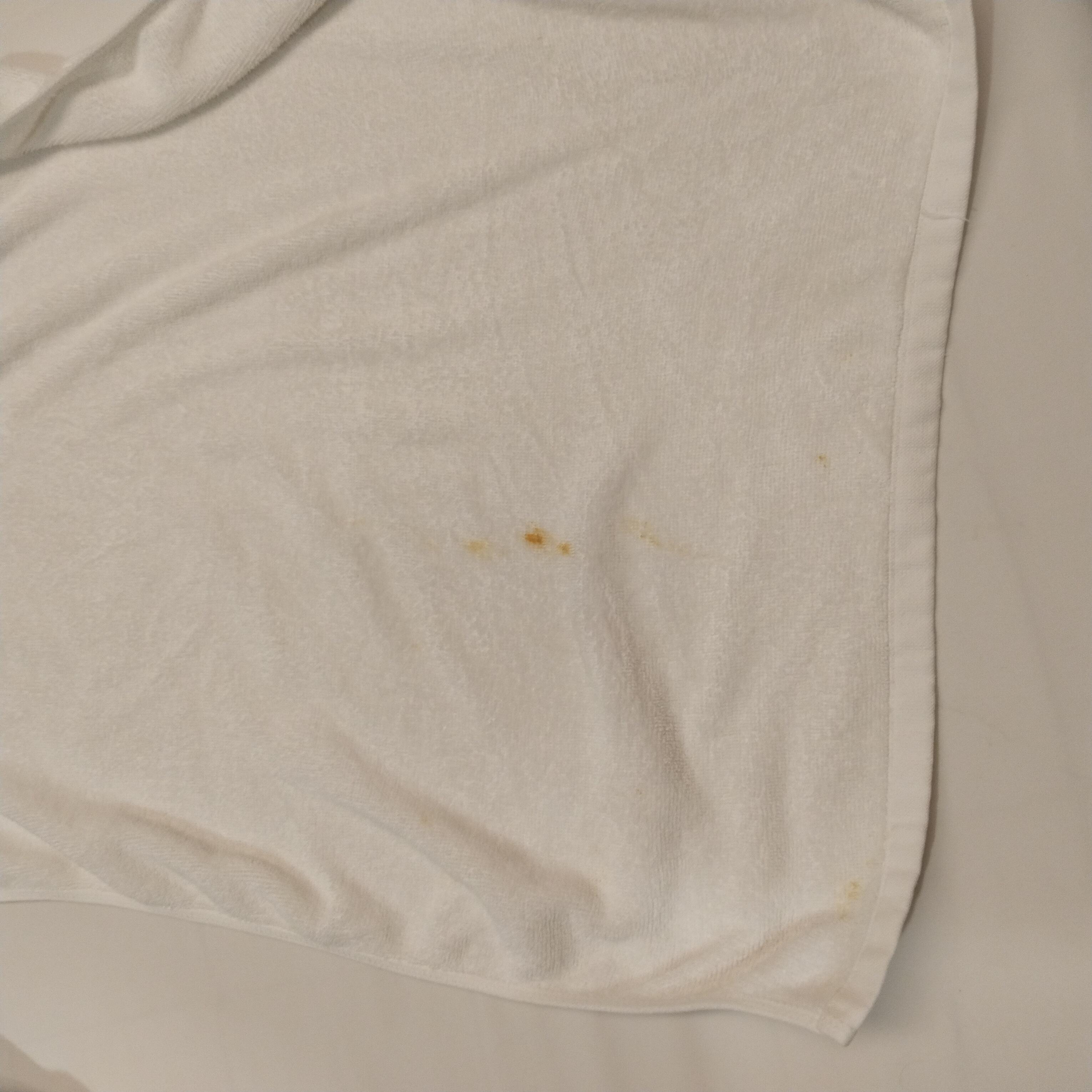 Stain on towel