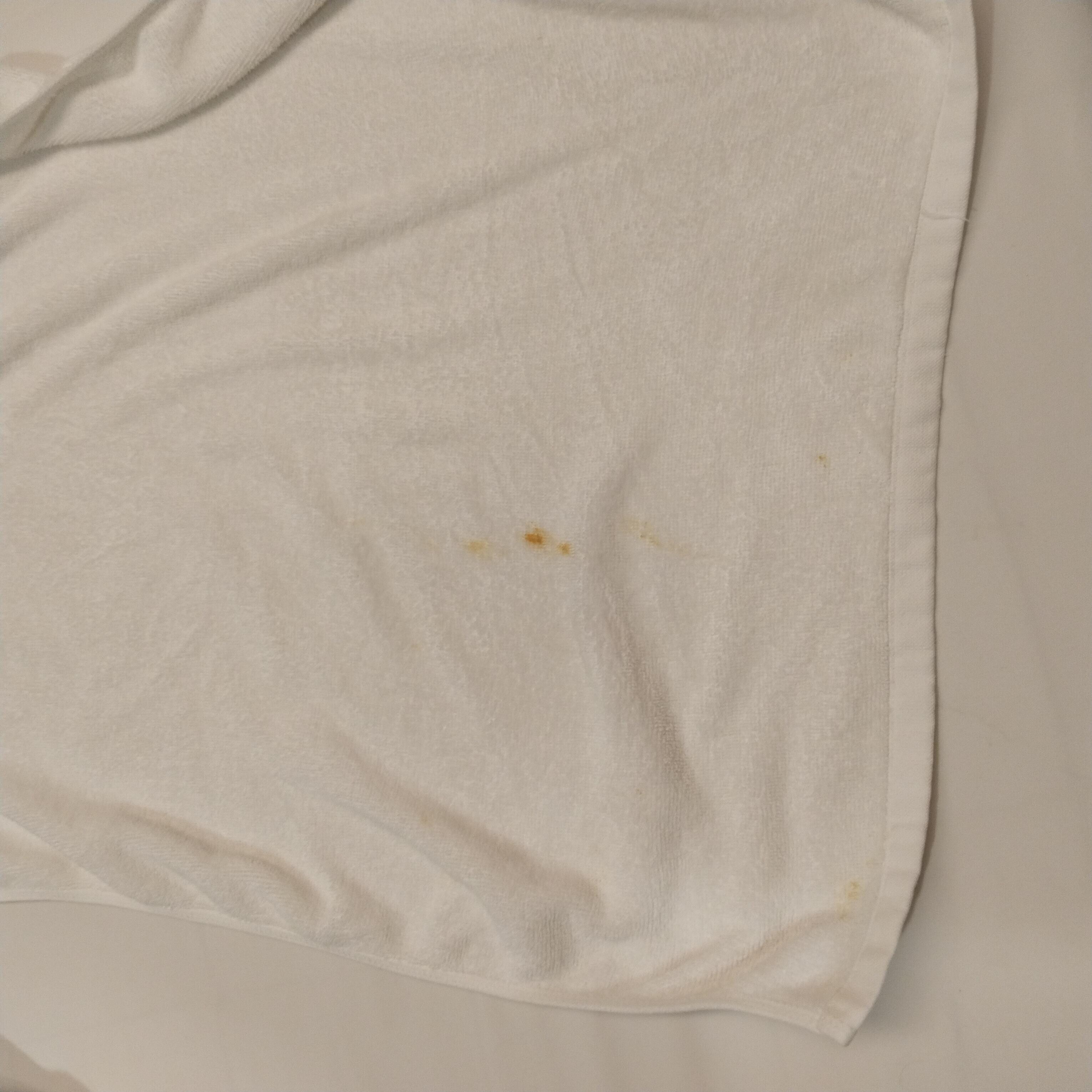Stain on towel