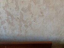 Stains on walls in room
