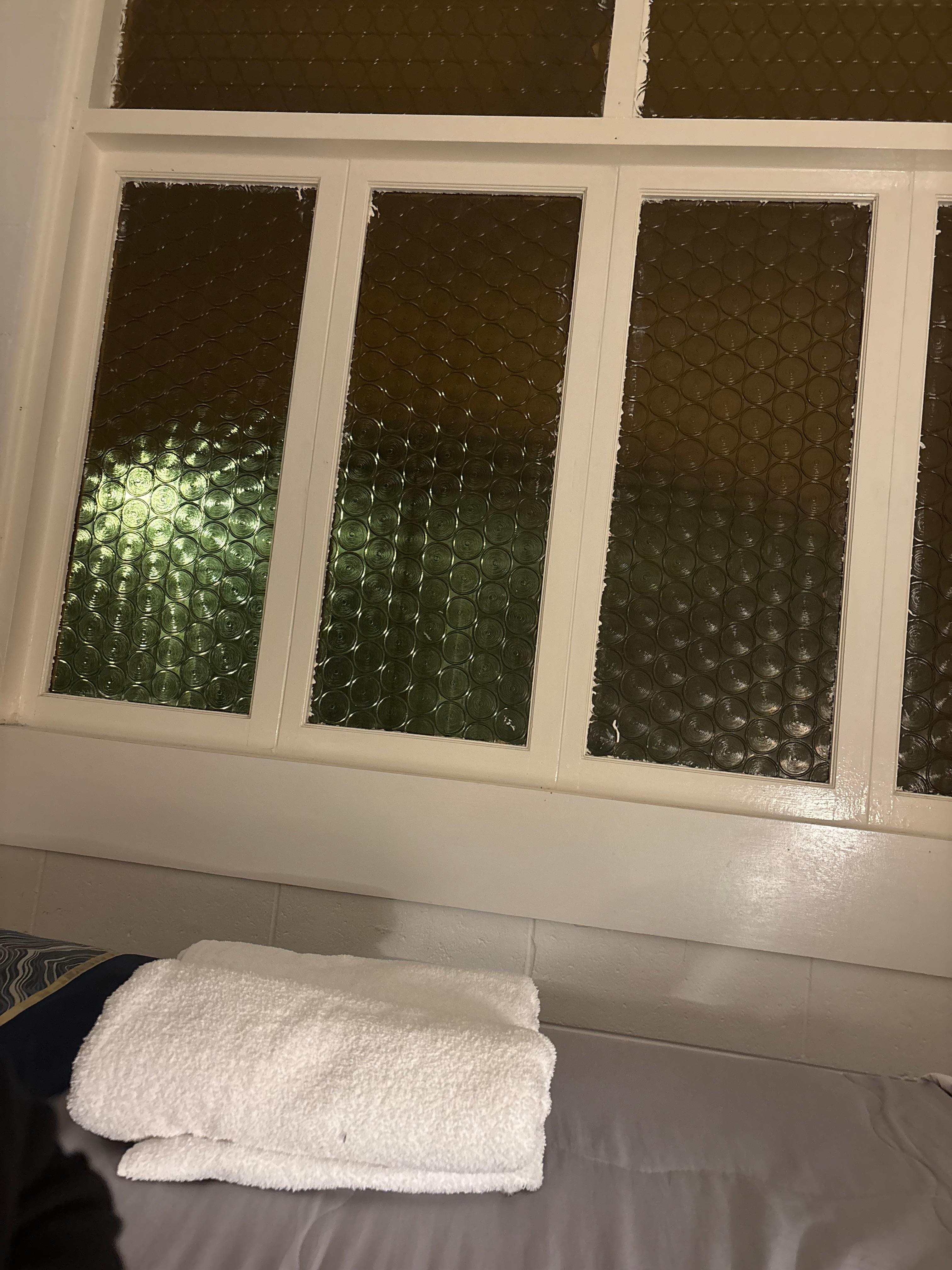 You could see into the room. 