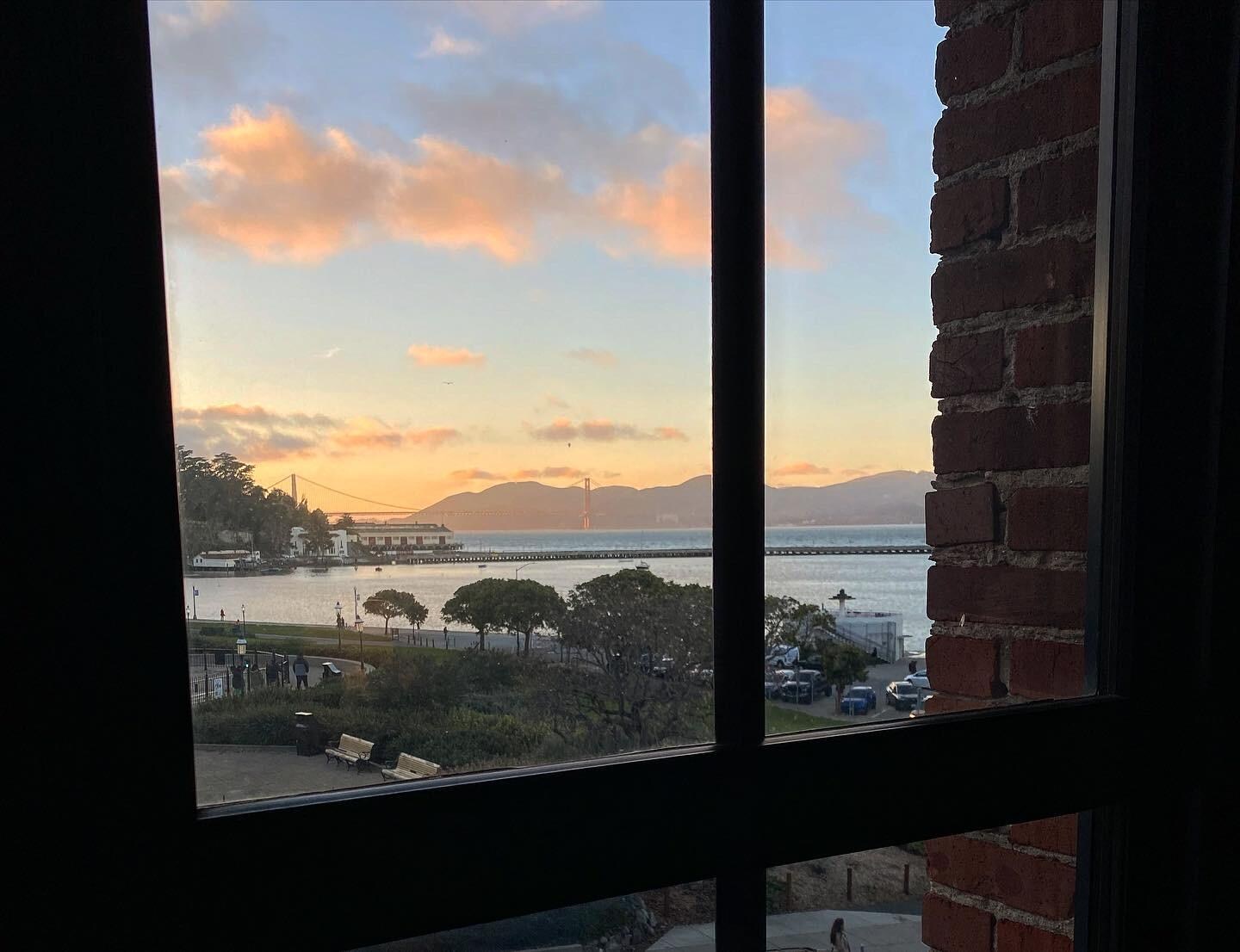 View of Golden Gate bridge from our room.