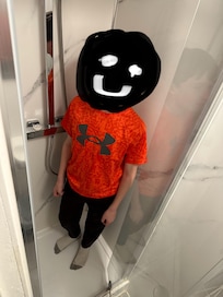 Small shower simple room