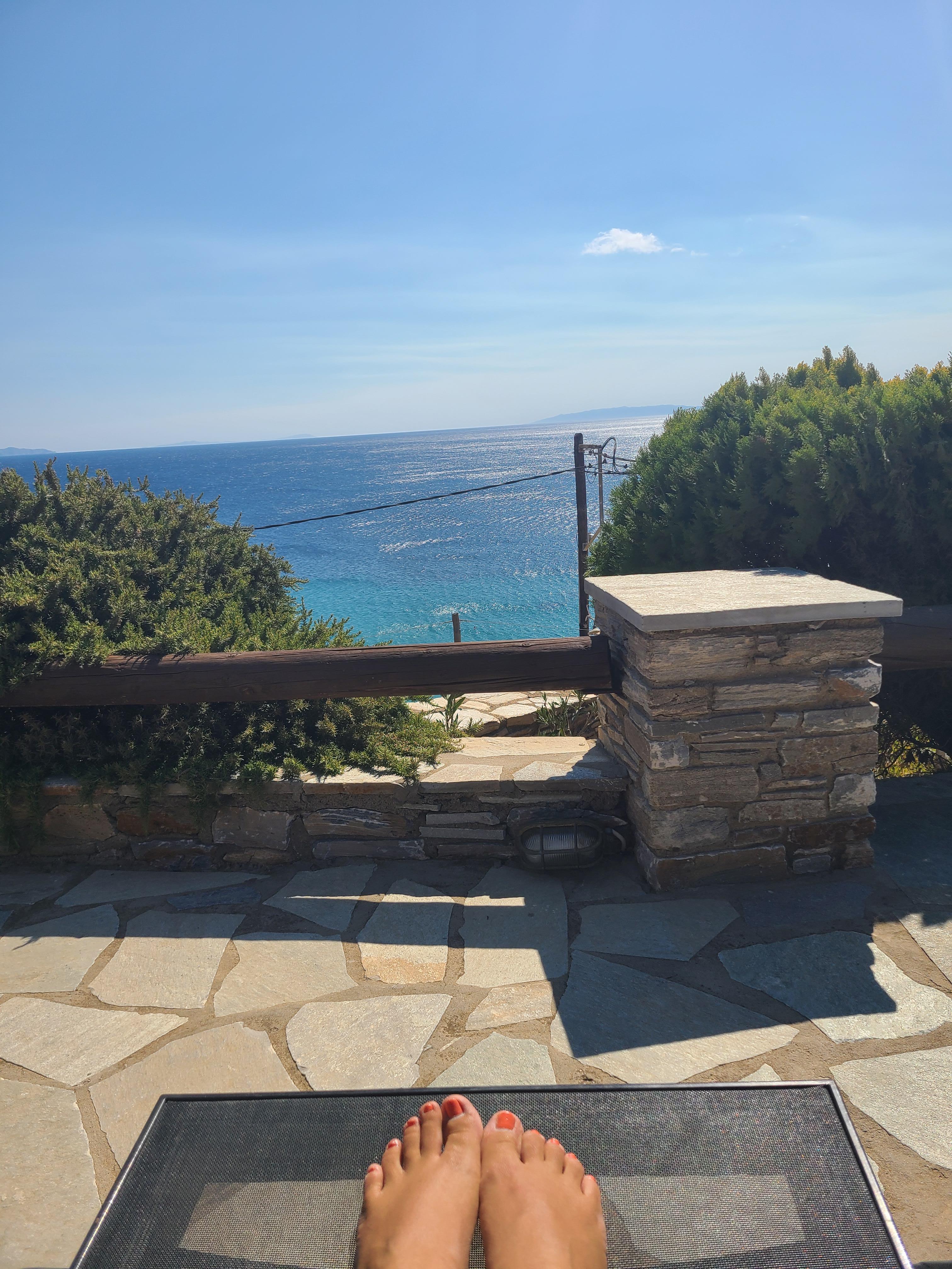 Poolside stunning water view