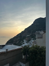 View from our terrace at sunset