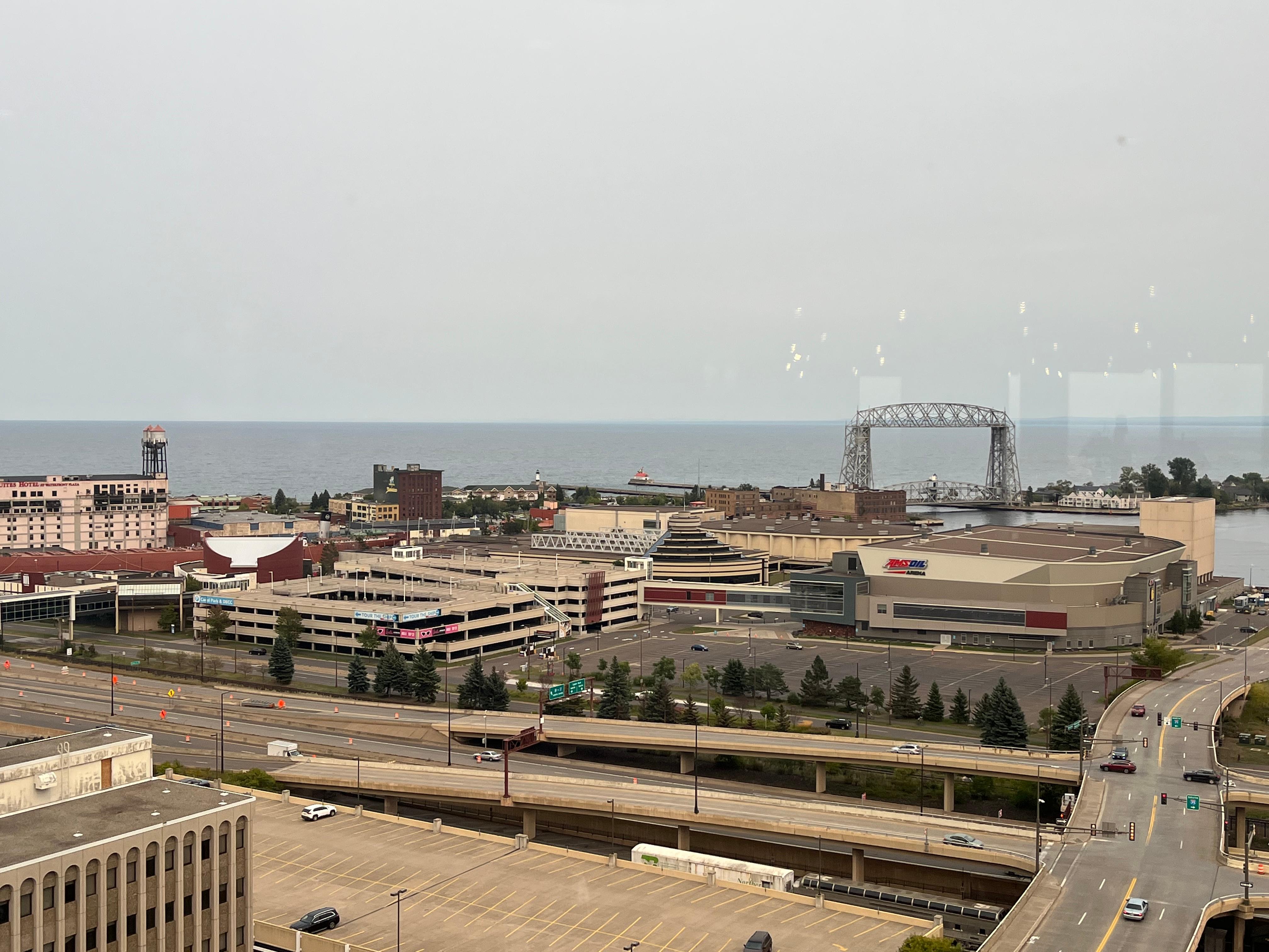 A view from the rotating restaurant 