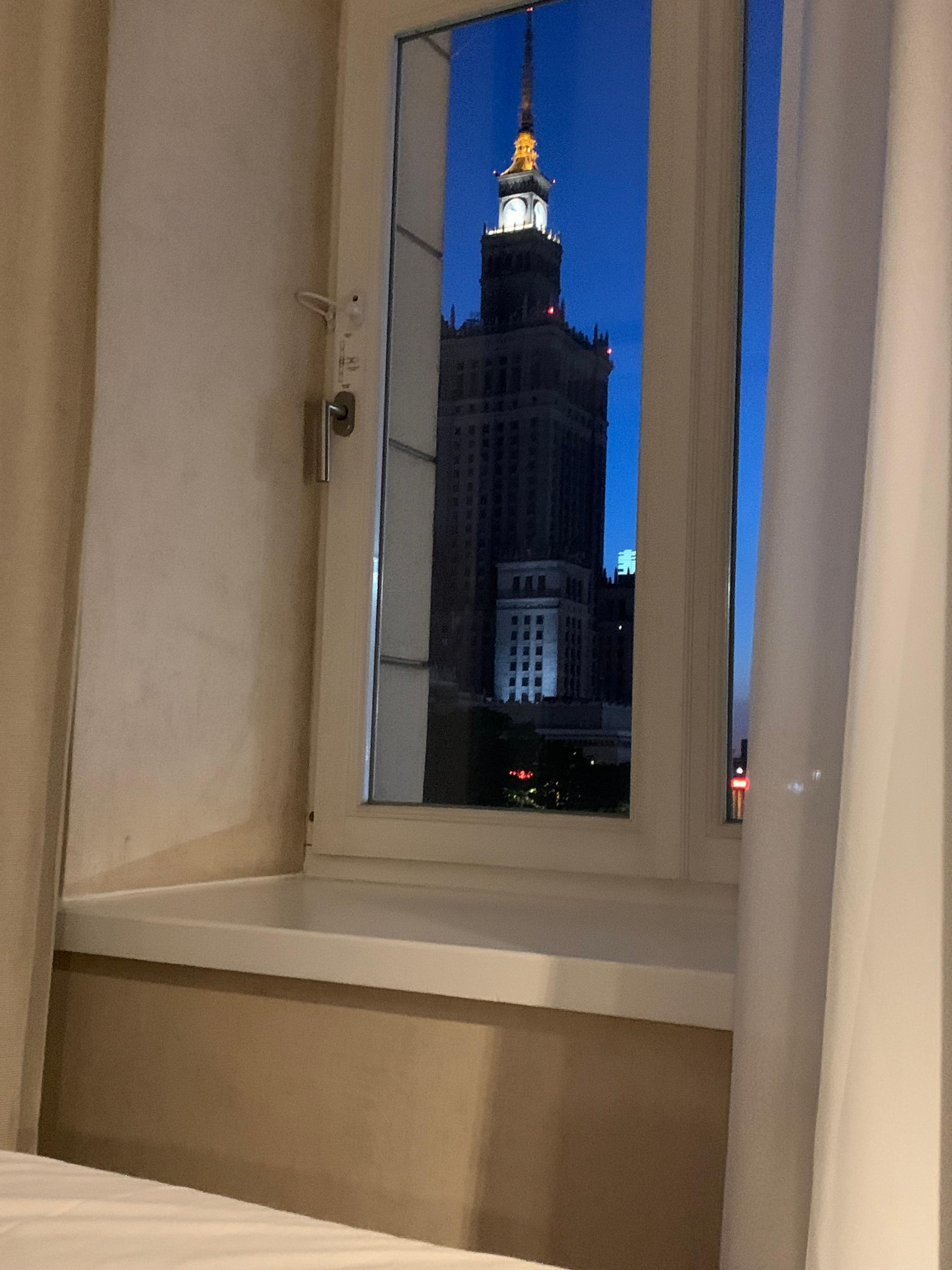 Vue de notre chambre au 3e étage!