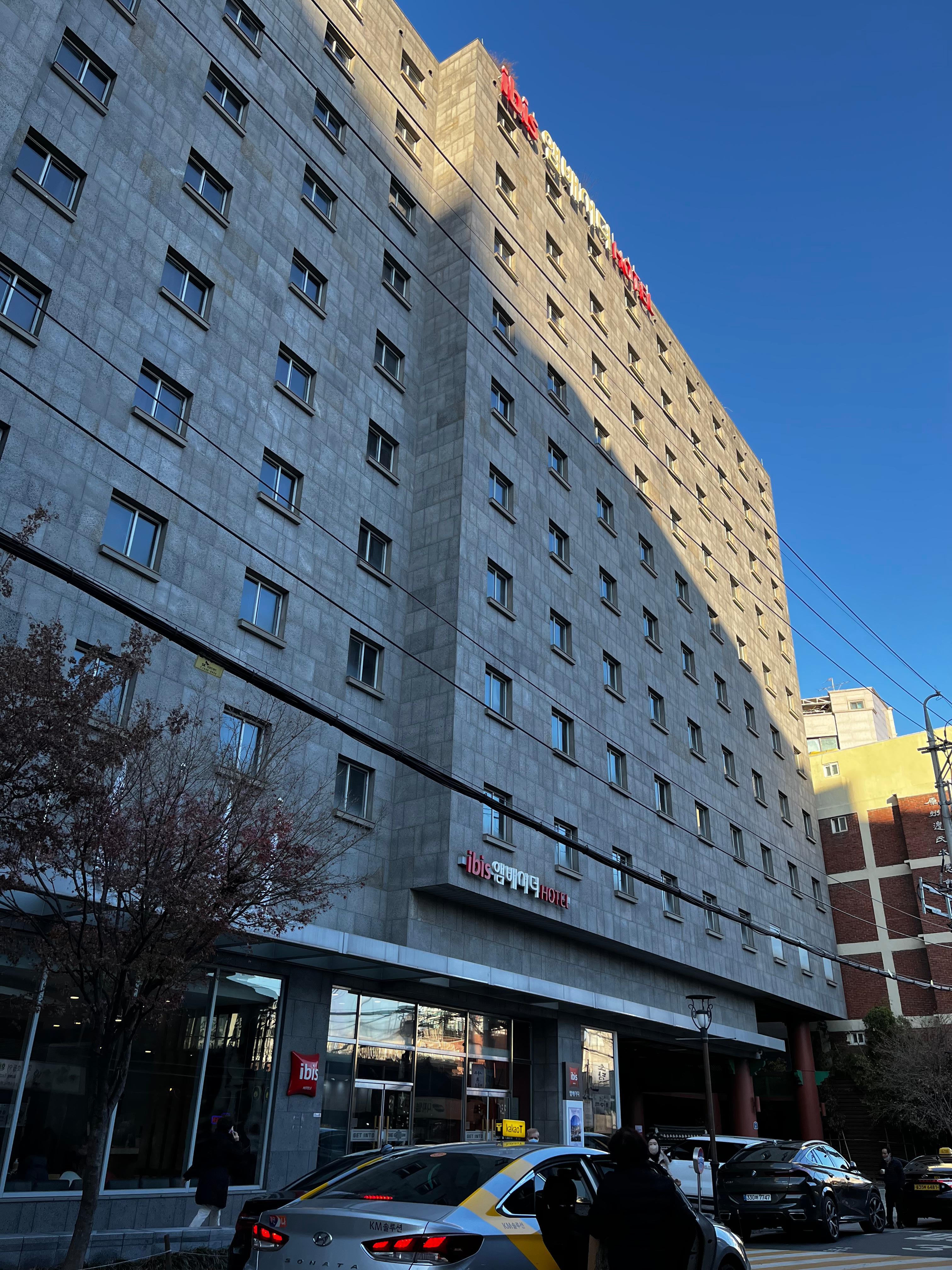 Front of hotel
