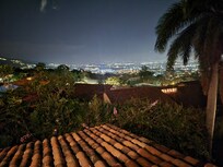 View from our balcony at night, just as advertised.