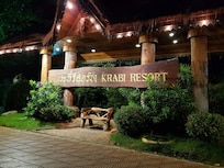 Inngangsparti til hotellet.