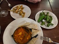 Artichoke, pardon peppers and meatballs- small plates whilst we were choosing.