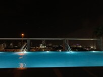 The pool at night