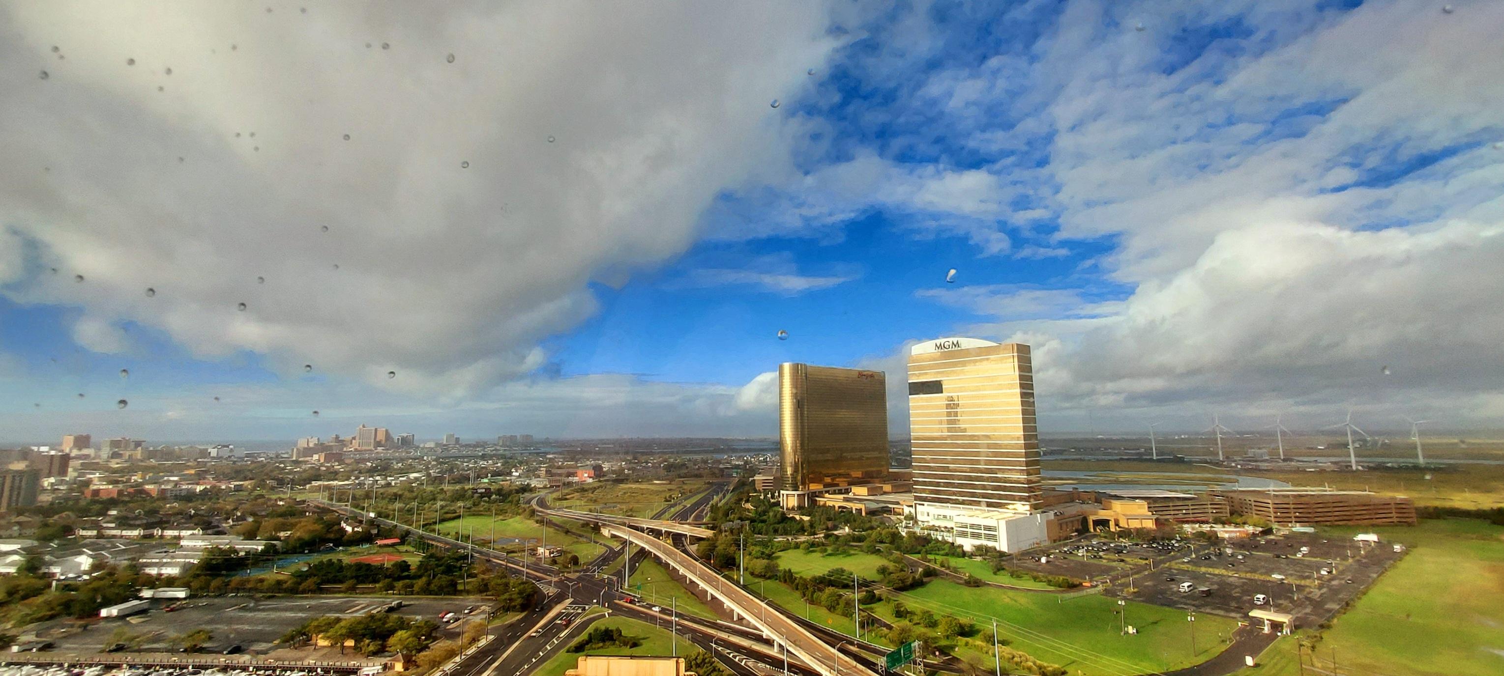 View from our room on the 26th floor