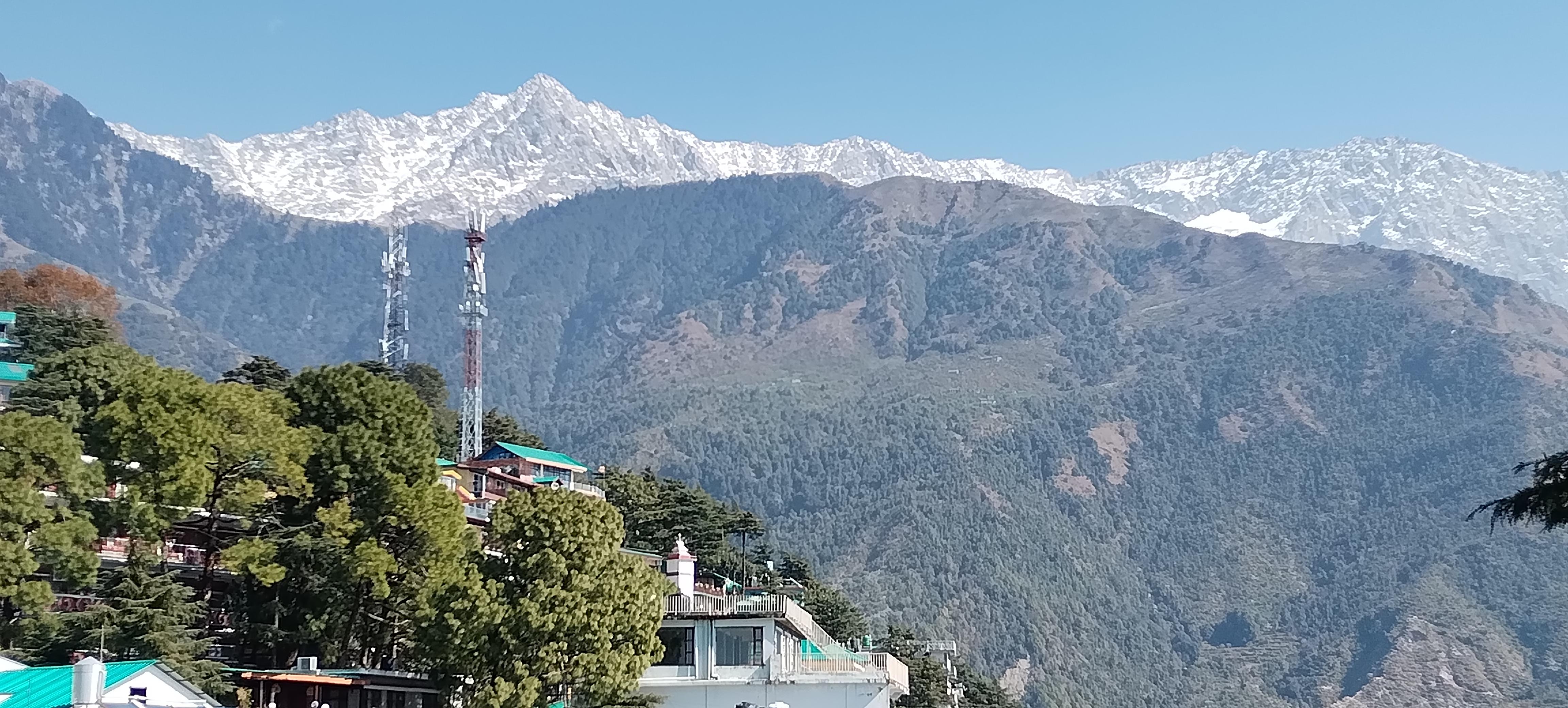 Daulader range from hotel balcony 