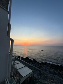 Udsigten fra vores altan på værelset.