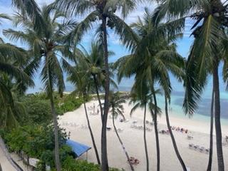 Beach view from balcony 