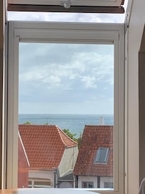 Härlig utsikt från rummet när man vaknade på morgonen.