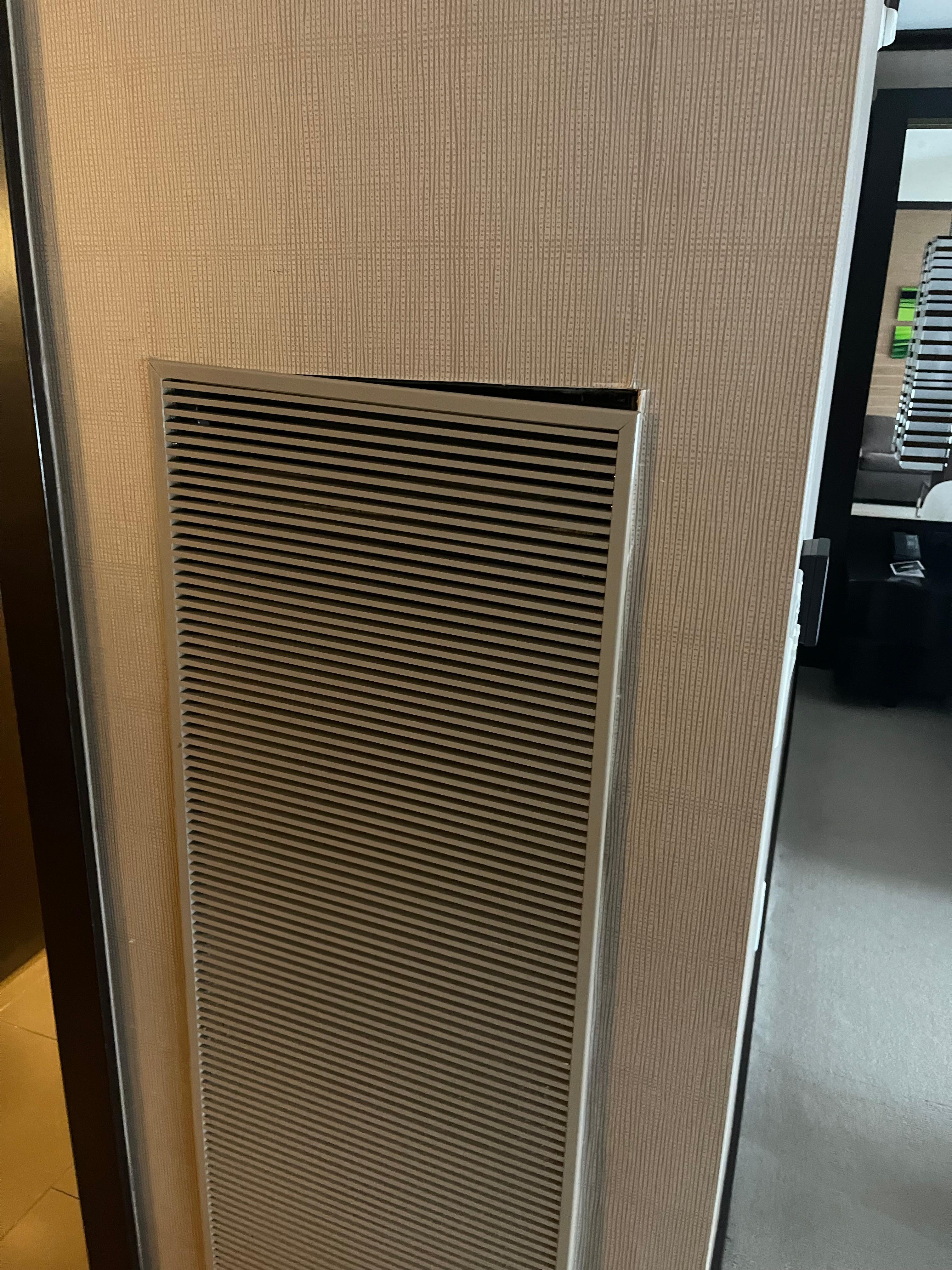 Air conditioning unit falling off of the wall 